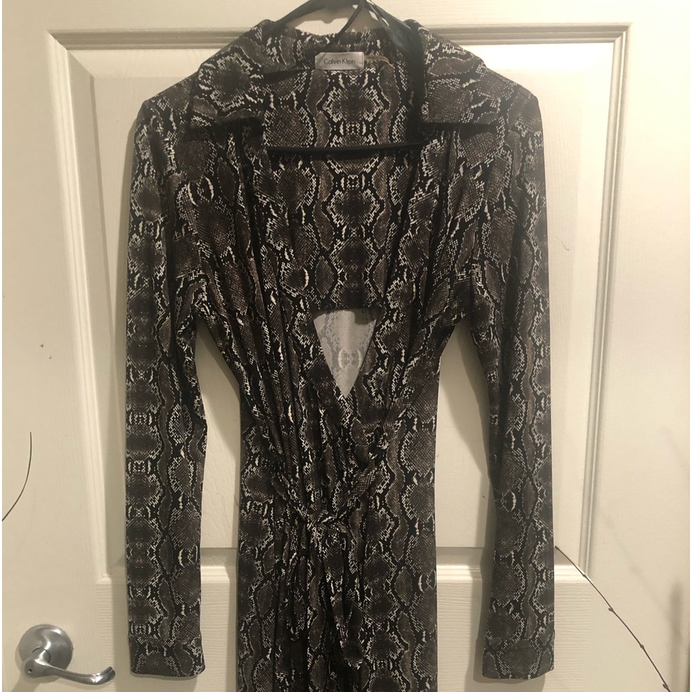 Calvin Klein wrap around dress